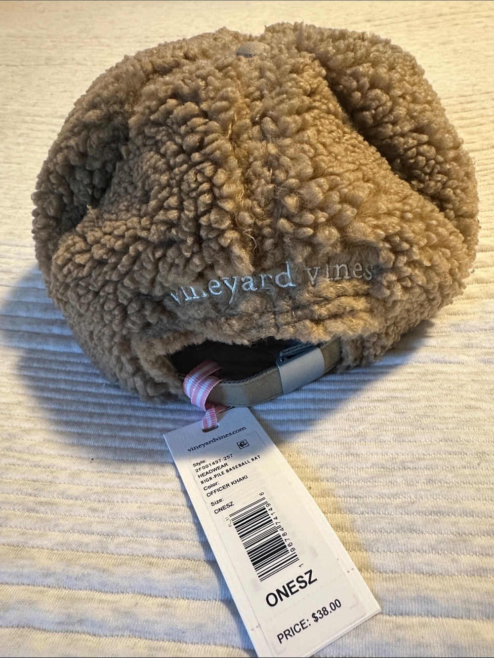 Vineyard Vines Plush Sherpa Cap in Brown - Picture 2 of 4